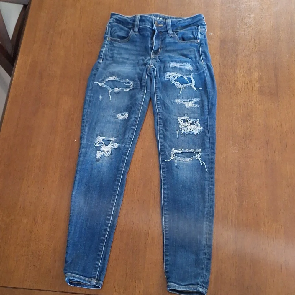 American Eagle Denim Jeans Jeggings  Bundle. Size 0 Short - Picture 4 of 16
